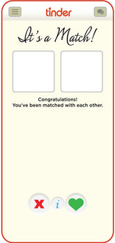 Tinder Selfie Frame - Extra Large Self Standing Cutout 190cm x 90cm